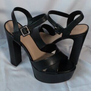 Aldo Black Platform Heels, Sz. 9